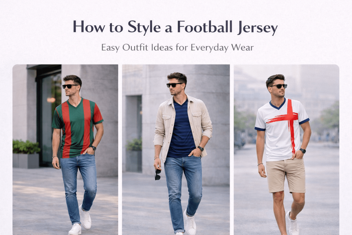 dressing up a football jersey How to Style Jersey: A Comprehensive Guide – Brandstore India Pvt. Ltd. (Unirec Store) how to style a football jersey men