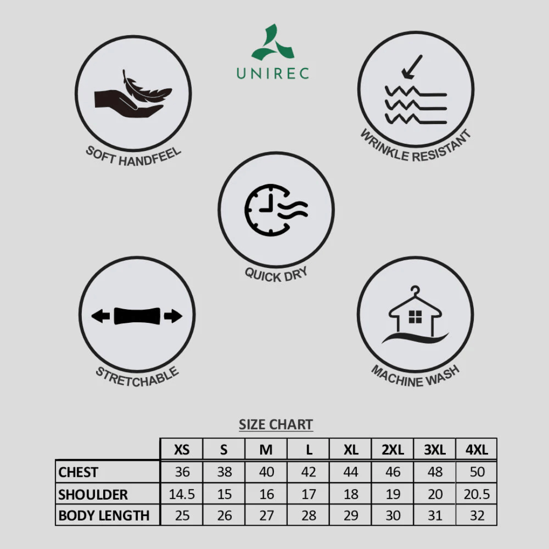 Round Neck Men T Shirt Size Chart