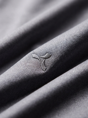Melange Polo T Shirt for Men in Grey with Tipping Collar