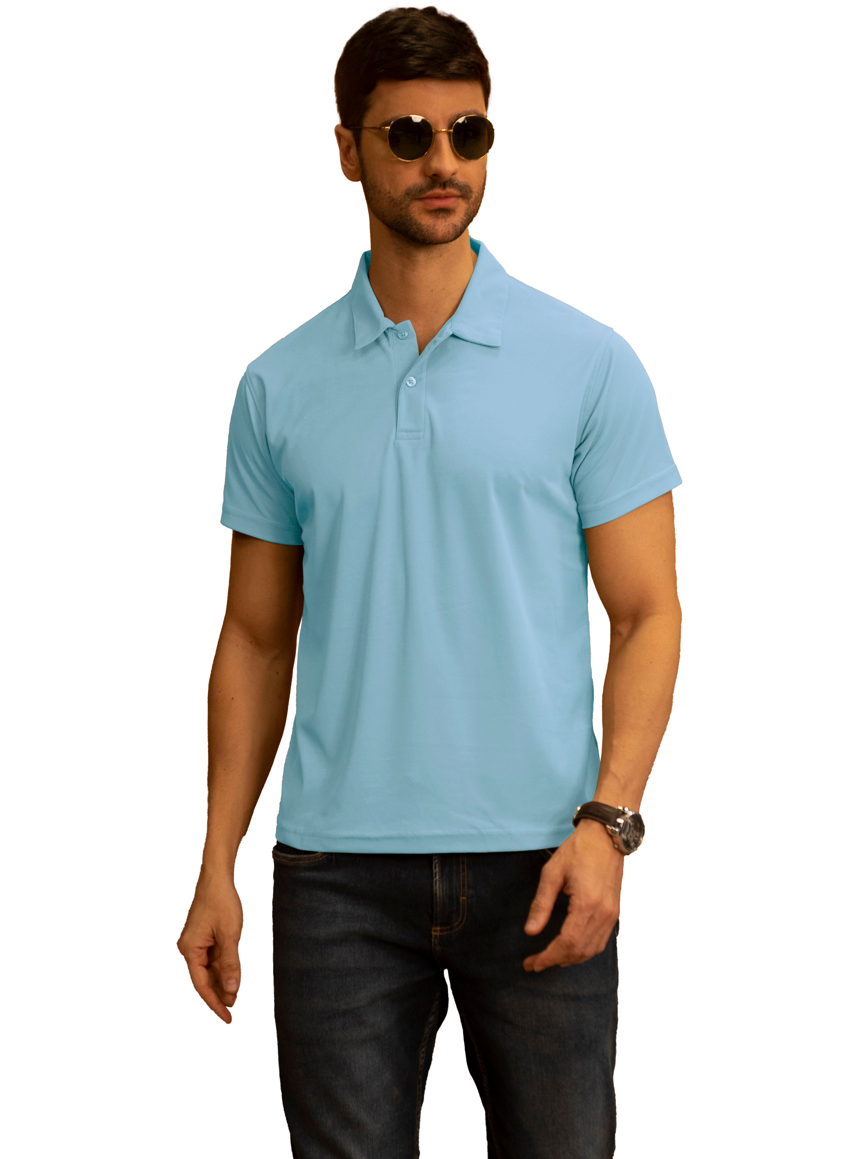 Polo t shirt outlet sky blue