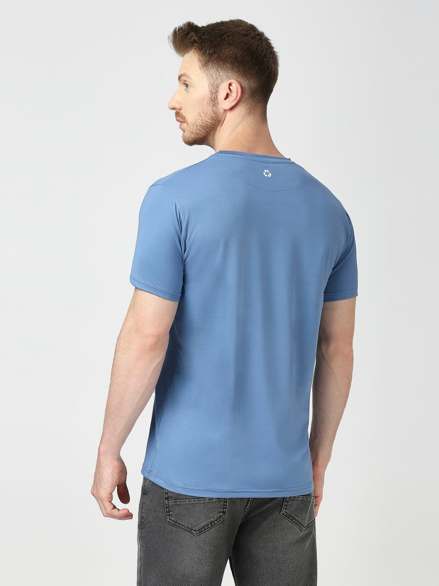 Archies Print Blue T-shirt for Men's