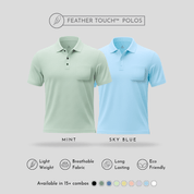 Feather Touch Polos with Pocket