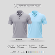 Feather Touch Polos with Pocket