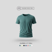 Feather Touch Round Neck Plain Army T-Shirt for Men