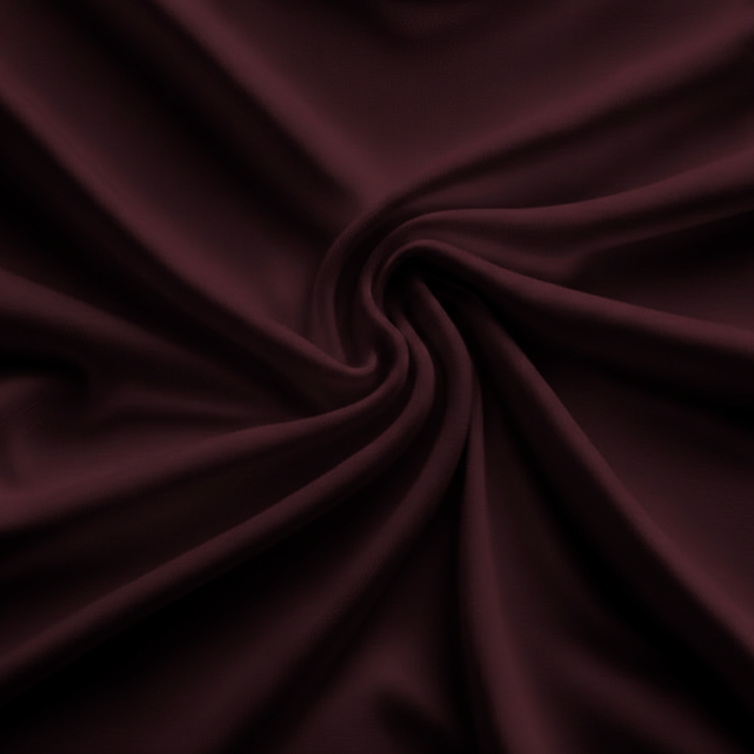 Feather Touch Round Neck Plain Burgundy T-Shirt for Men