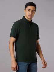 Solid Feather Touch Polo T-shirt