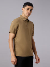 Solid Feather Touch Polo T-shirt