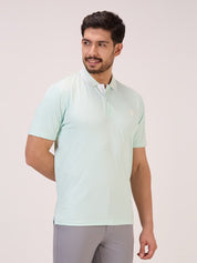 Crèst Polos Premium Golf T-Shirt for Men in Sea Green