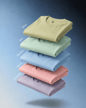 Men’s Feather Touch Round Neck T-Shirt Combo Pack of 5 – Olive, Mint, Sky Blue, Peach & Lavender