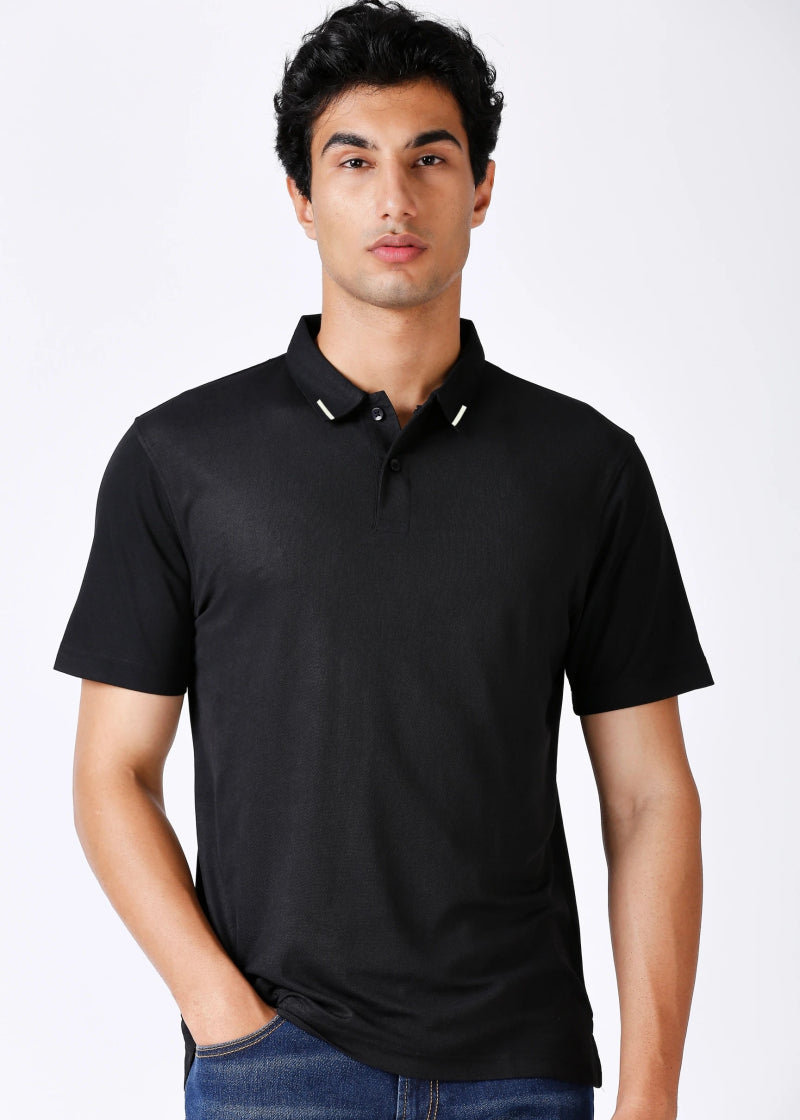 Black Polo T-shirt for Men