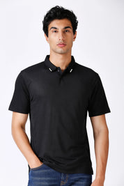 Black Polo T-shirt for Men
