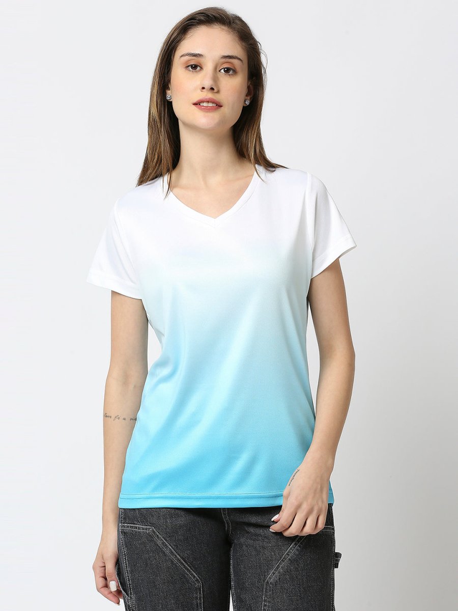 Ombre V-Neck T-Shirt