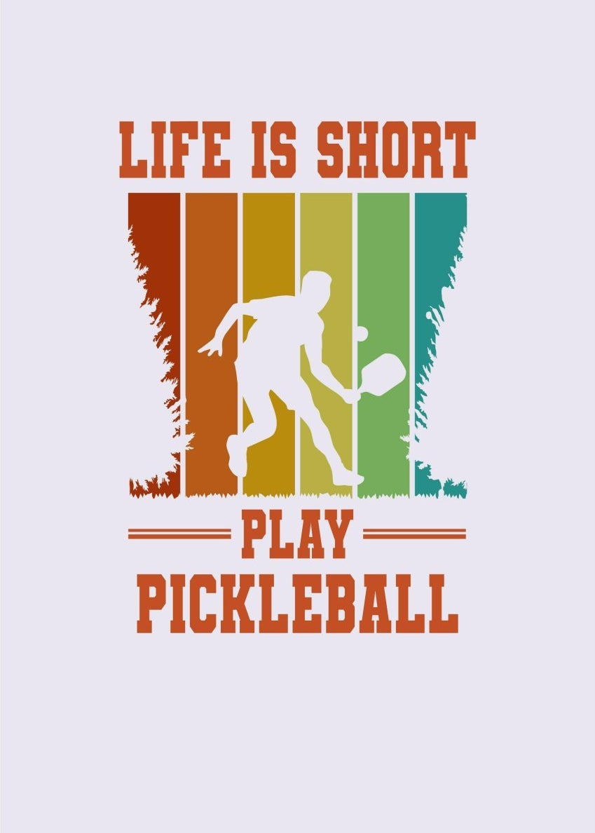 Life Is Short Printed Purple T-shirt