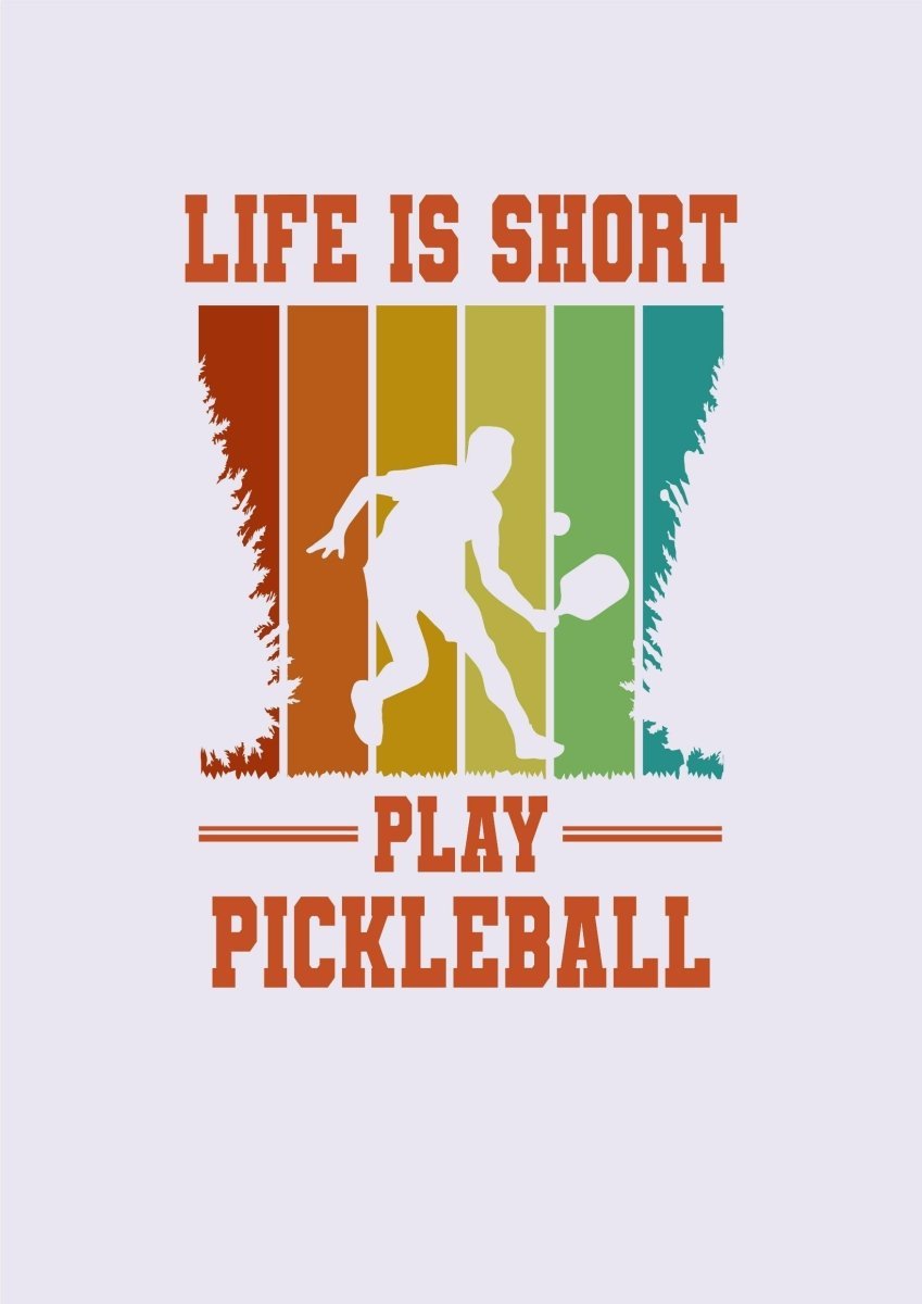 Life Is Short Printed Purple T-shirt