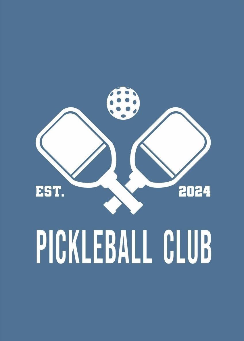 Pickle Ball Club Blue T-shirt