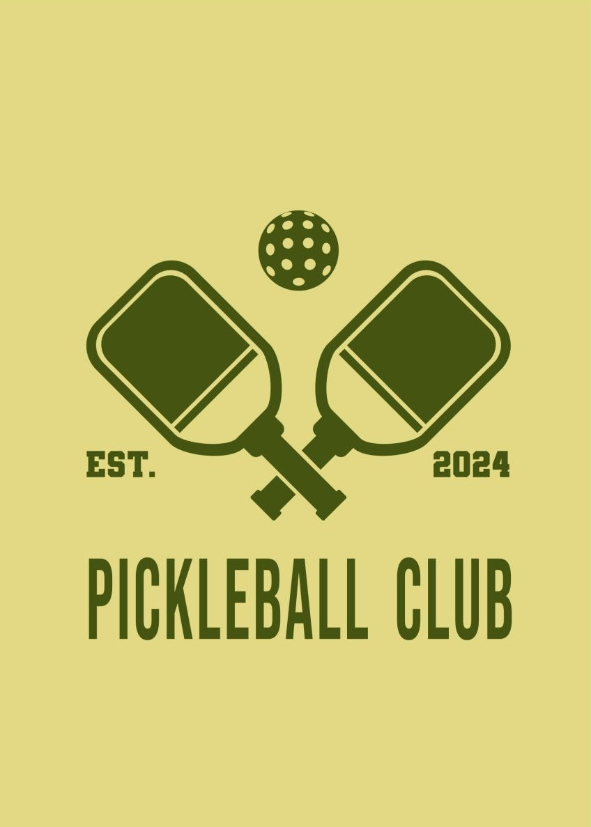 Pickle Ball Club Olive T-shirt