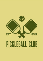 Pickle Ball Club Olive T-shirt