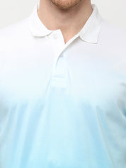Blue Ombre Polo T-shirt