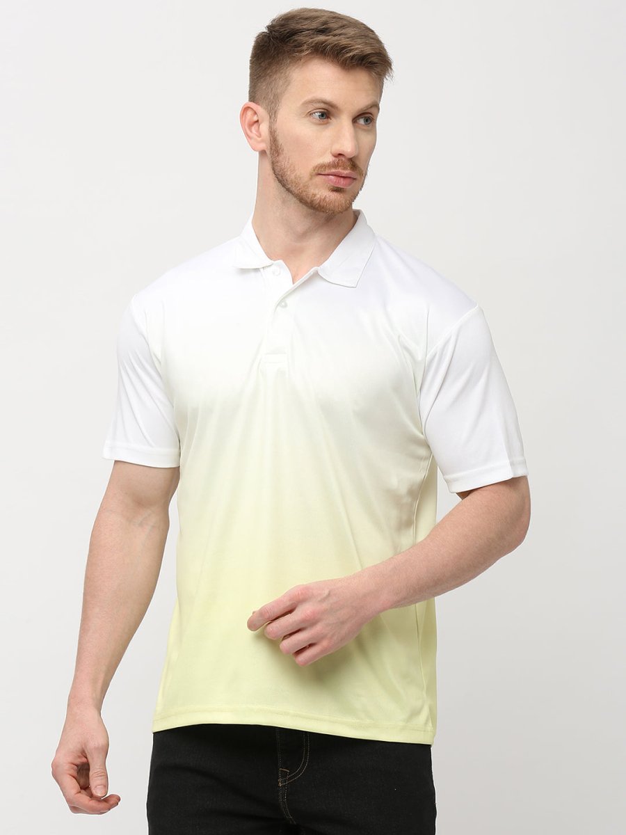 Lime Ombre Polo T-shirt
