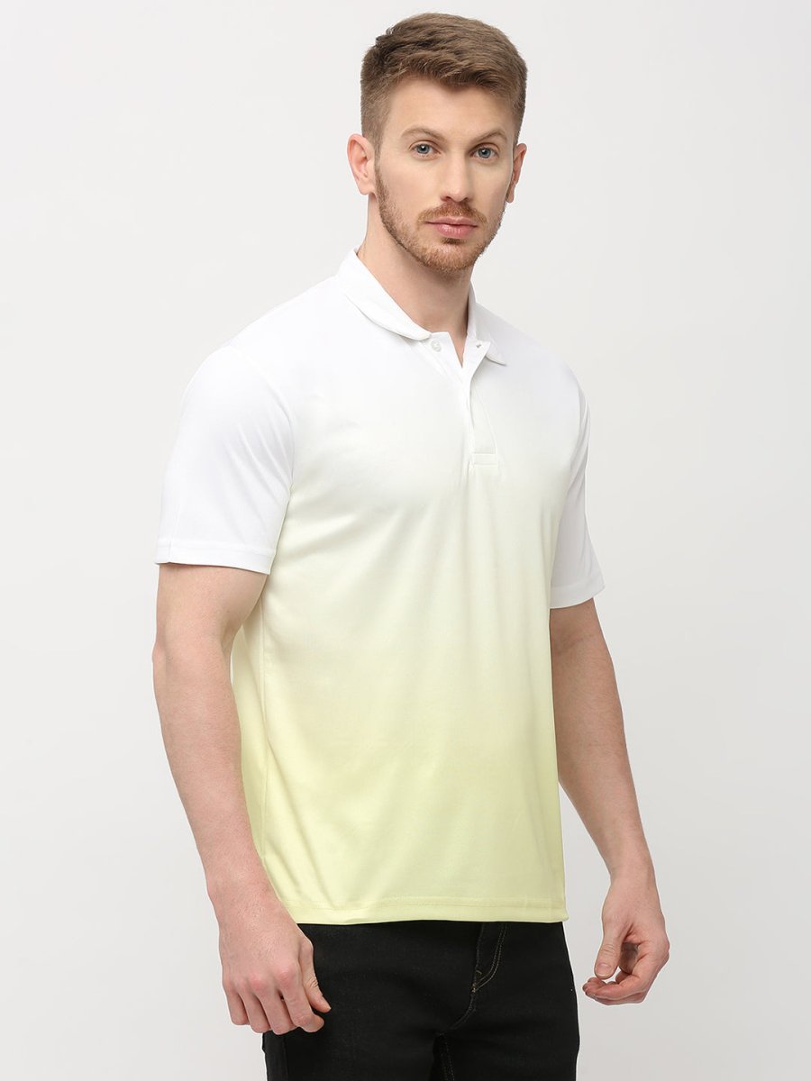 Lime Ombre Polo T-shirt