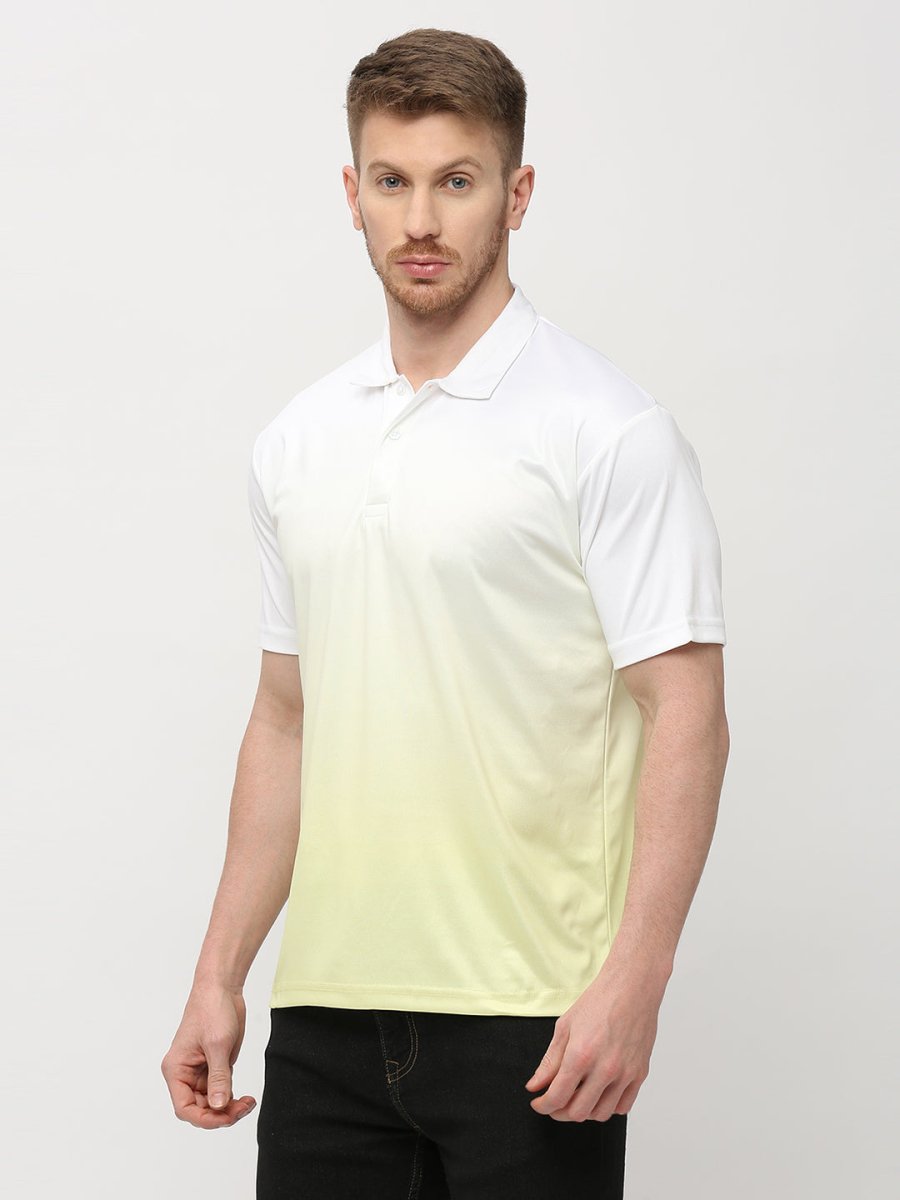 Lime Ombre Polo T-shirt
