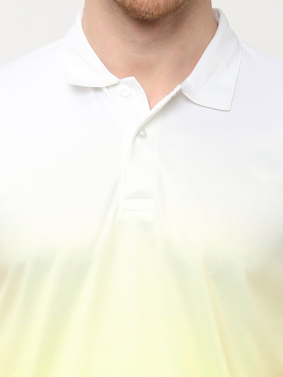 Lime Ombre Polo T-shirt