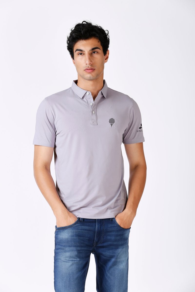 Golf Polo T Shirt Feather Touch Soft Material Purple Color