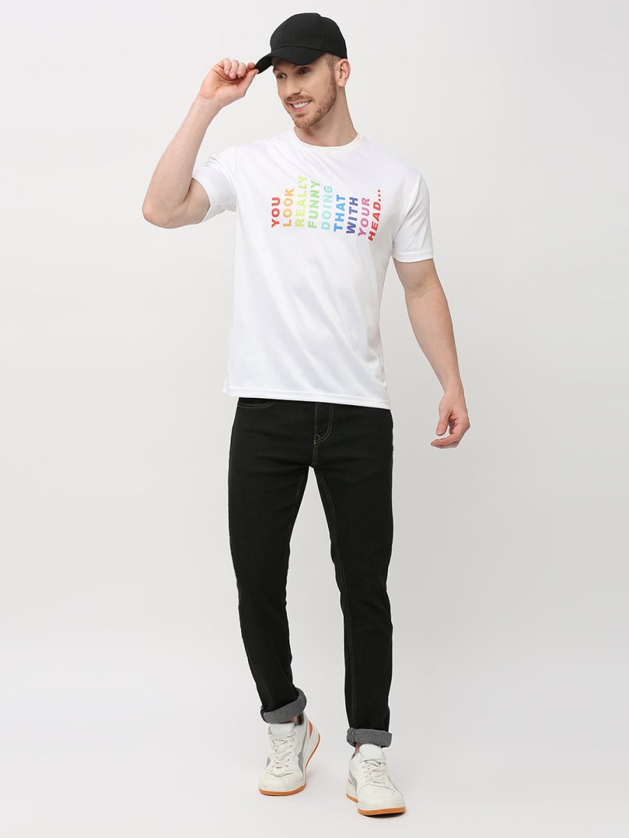 Really Funny Print White T-shirt