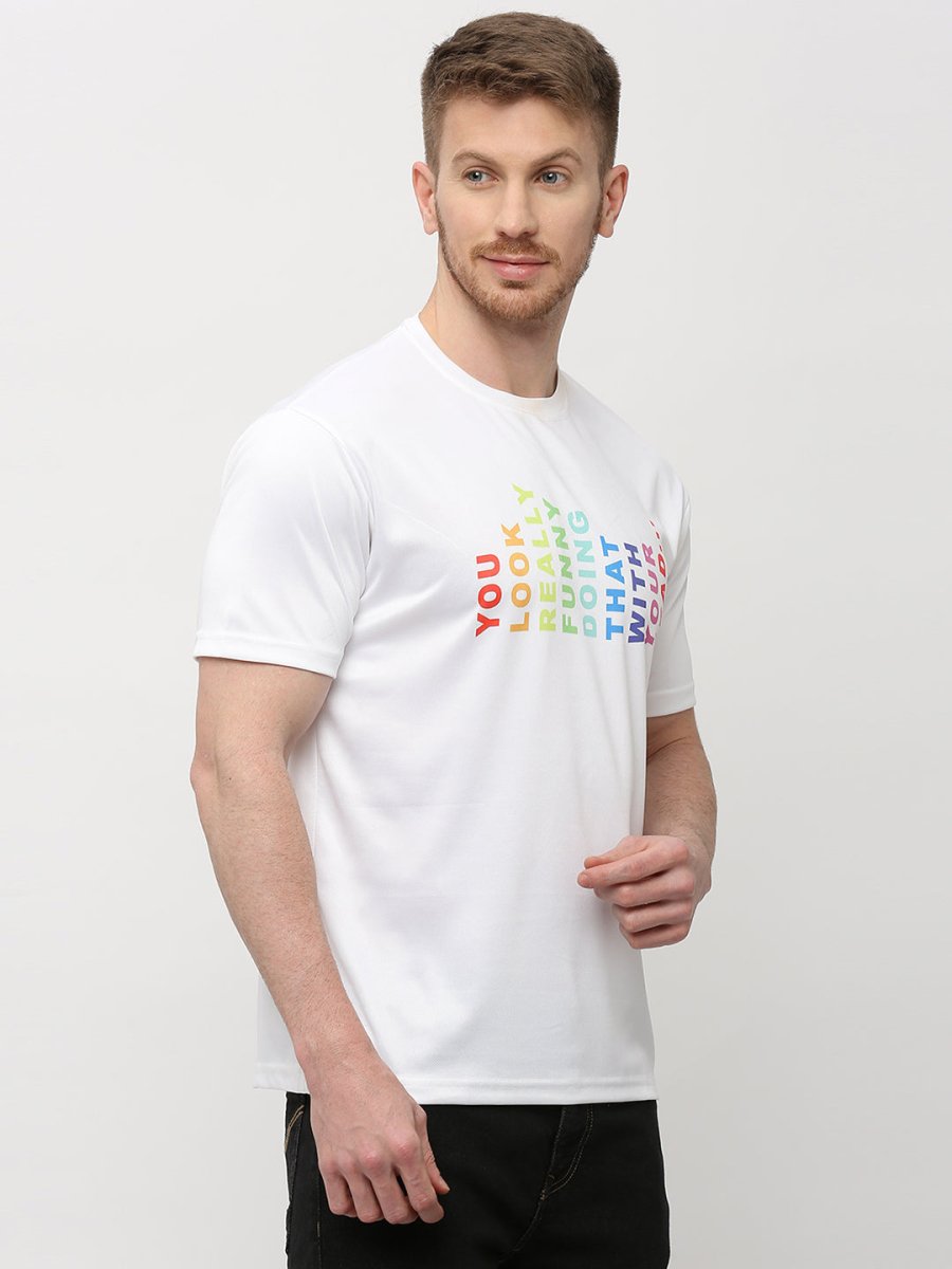 Really Funny Print White T-shirt