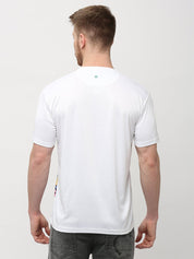 Men's Round White T-Shirt