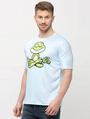 Round Sky Blue T-Shirt