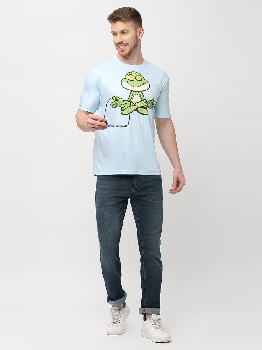 Round Sky Blue T-Shirt