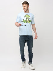 Round Sky Blue T-Shirt