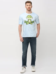 Round Sky Blue T-Shirt