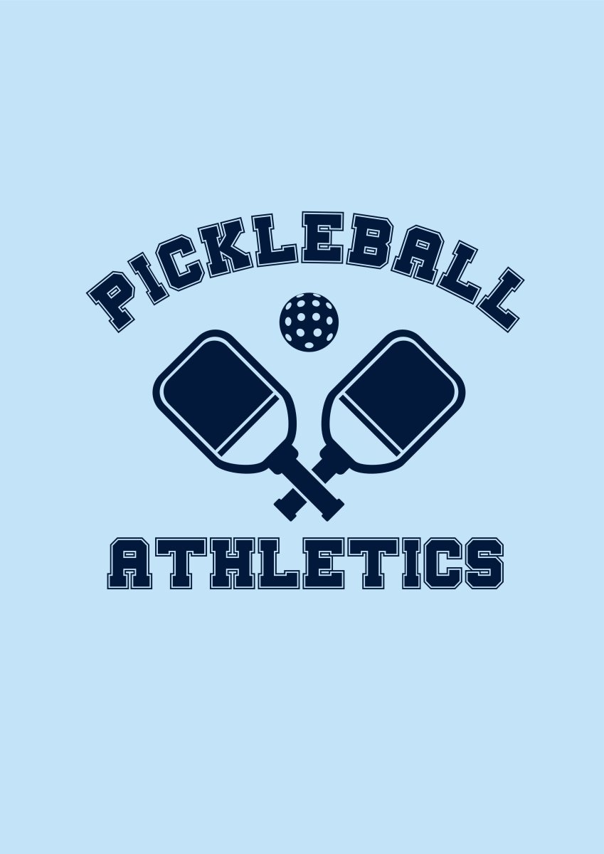 Pickleball Athletics blue t shirt