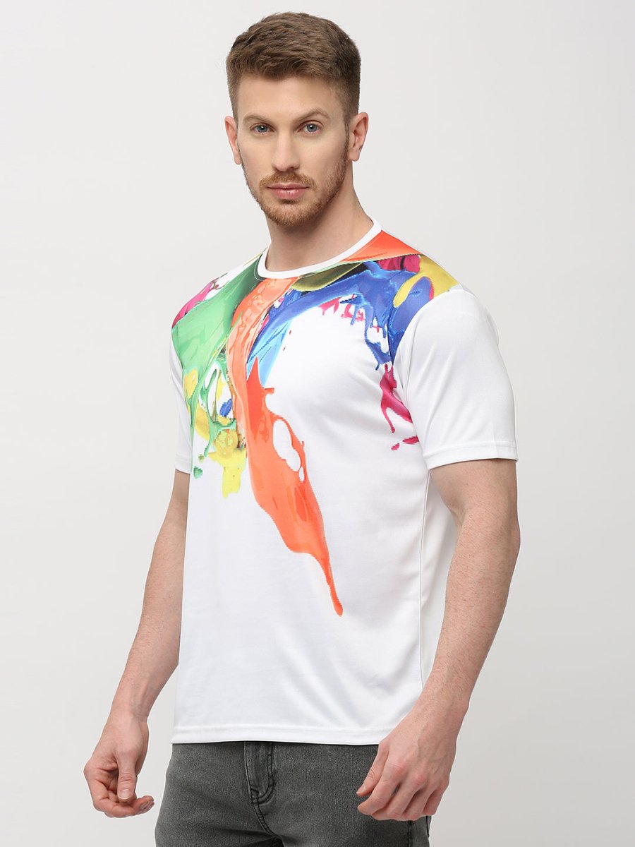 Vibrant graphic print on Splash T-shirt