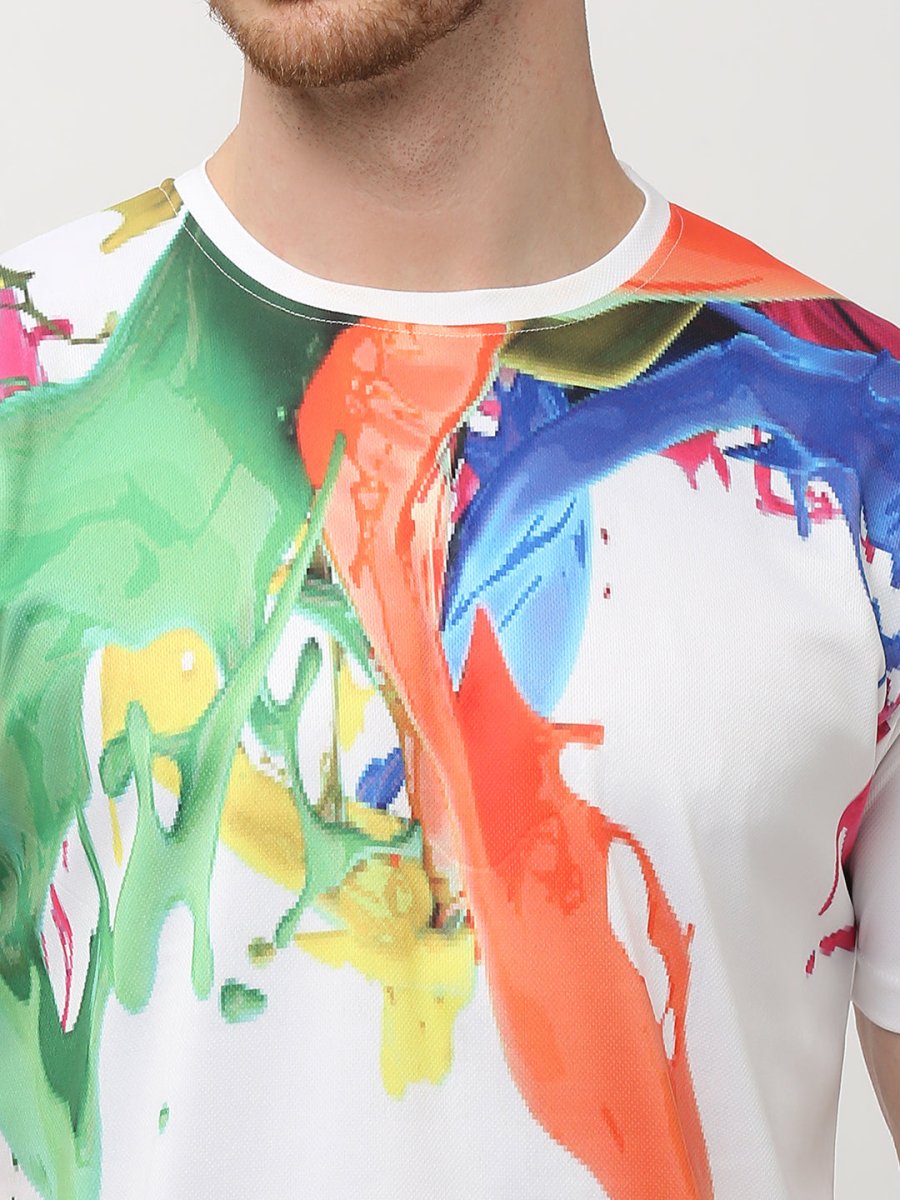 Close-up of Splash T-shirt fabric texture