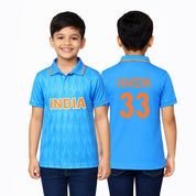 Team India Blue Hardik Boy Jersey T-Shirt