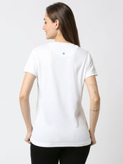 Women's White V-Neck T-Shirt
