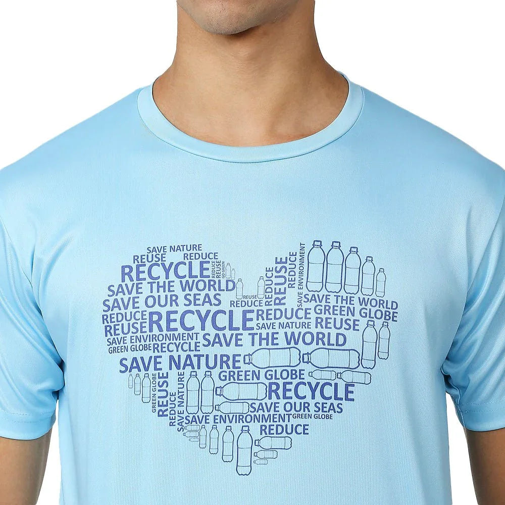 Men's Feather Touch Blue T-Shirt