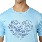 Men's Feather Touch Blue T-Shirt