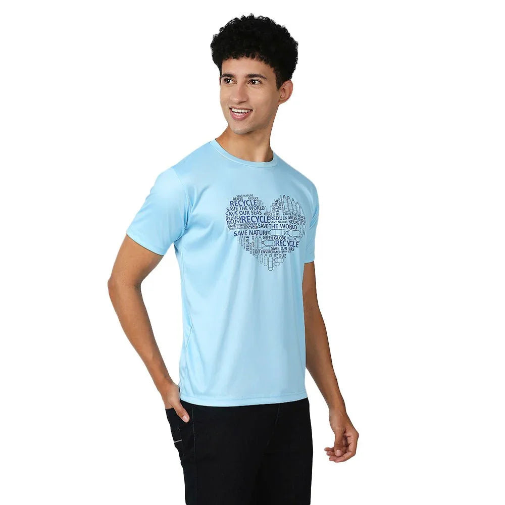 Men's Feather Touch Blue T-Shirt