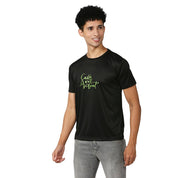 Men's Round Black T-Shirt