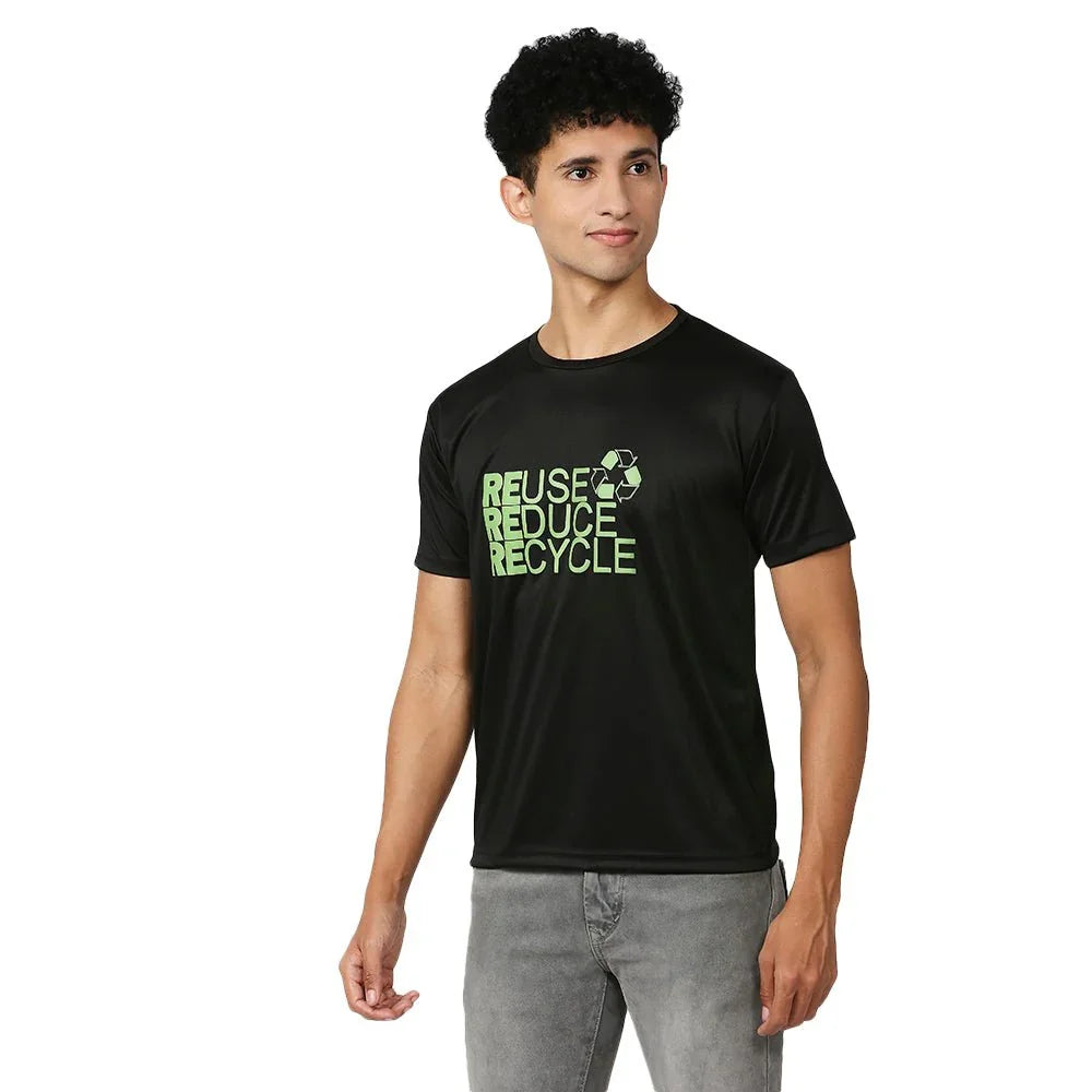 Feather Touch Black T-Shirt
