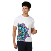 Mandala & Madhubani Side Print T-Shirt