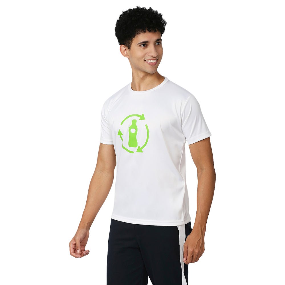 Men's Round White T-Shirt