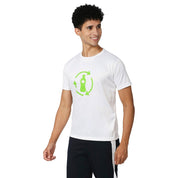 Men's Round White T-Shirt