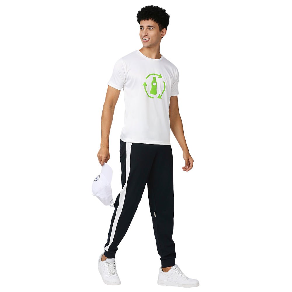 Men's Round White T-Shirt