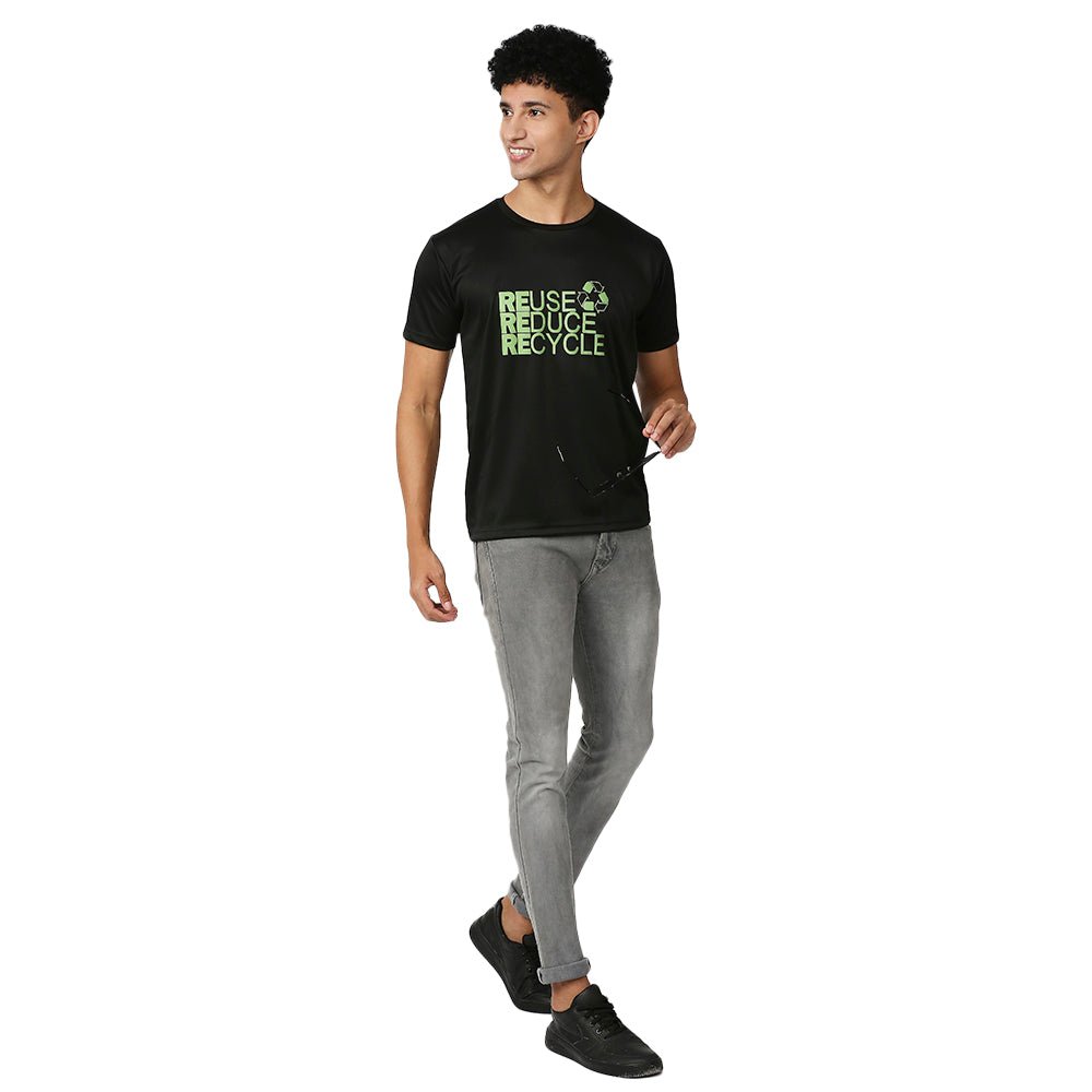 Feather Touch Black T-Shirt