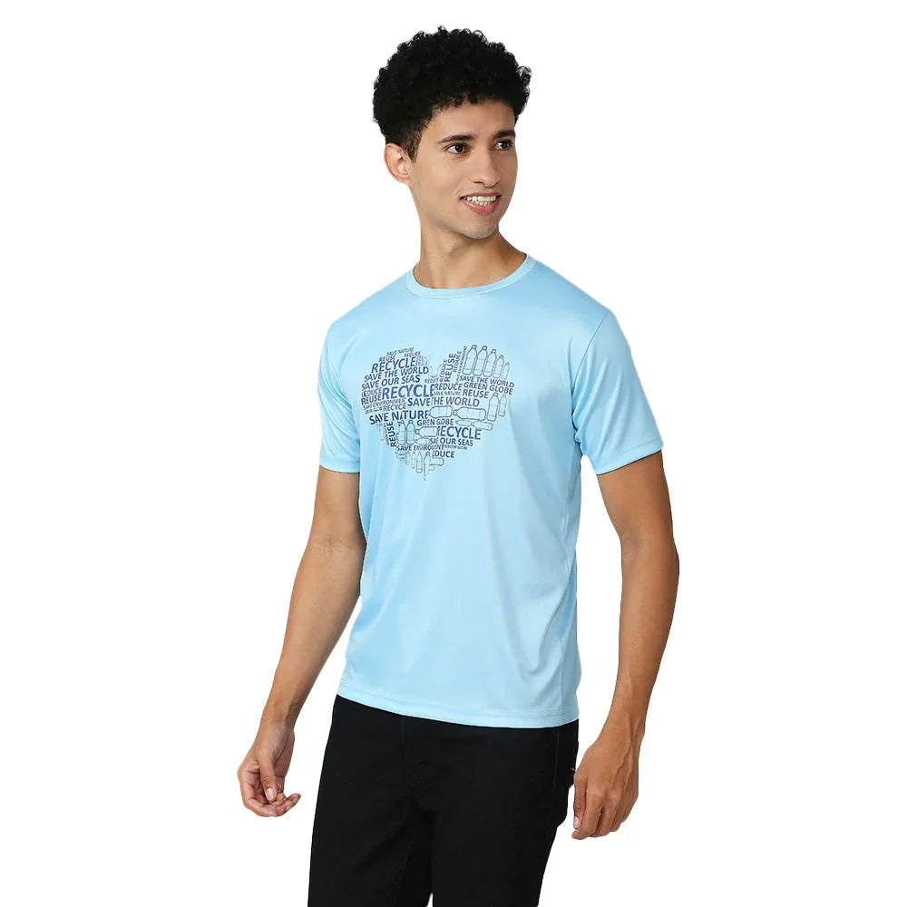 Men's Feather Touch Blue T-Shirt